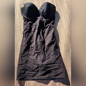 Woman's small black sexy dress